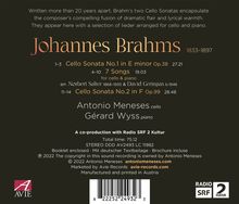 Johannes Brahms (1833-1897): Cellosonaten Nr.1 &amp; 2, CD