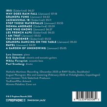 Trackliste: "Iris", "Why Does Rain Fall". Künstler: Lars Jansson (Piano), Erik Söderlind (Gitarren). Cover von Mimmo Paladino.