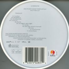 Tracklist von LE SSERAFIMs Album "Pureflow" Teil 1, Vol.2. Enthält 11 Songs wie "Pureflow", "Sonder" und mehr.