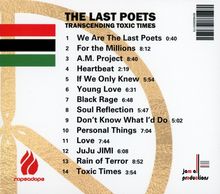 The Last Poets: Transcending Toxic Times, 2 CDs