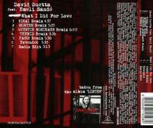 David Guetta: What I Did For Love, Maxi-CD