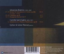 Johannes Brahms (1833-1897): Sonate für 2 Klaviere op.34, CD