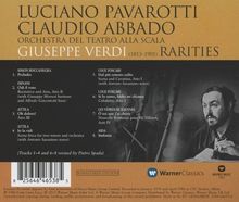 Luciano Pavarotti - Giuseppe Verdi Rarities, CD