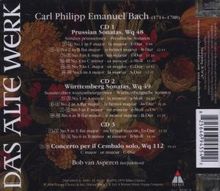 Carl Philipp Emanuel Bach (1714-1788): Cembalosonaten Wq.48 &amp; Wq.49, 3 CDs
