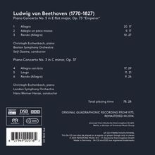 Ludwig van Beethoven (1770-1827): Klavierkonzerte Nr.3 &amp; 5, Super Audio CD