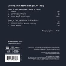 Ludwig van Beethoven (1770-1827): Violinsonaten Nr.1 &amp; 5, Super Audio CD