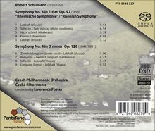 Robert Schumann (1810-1856): Symphonien Nr.3 &amp; 4, Super Audio CD