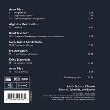 South Dakota Chorale - Sacred Songs of Live &amp; Love, Super Audio CD