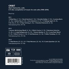 Matt Haimovitz - Orbit (Music für Cello solo), 3 Super Audio CDs