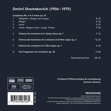 Dmitri Schostakowitsch (1906-1975): Symphonie Nr.1, Super Audio CD