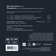 Igor Strawinsky (1882-1971): Persephone, Super Audio CD