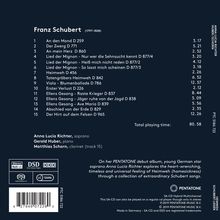 Franz Schubert (1797-1828): Lieder - Heimweh, Super Audio CD