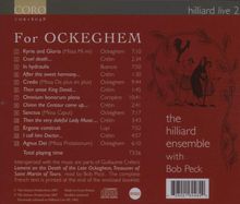 Hilliard Ensemble Live 2 - For Ockeghem, CD