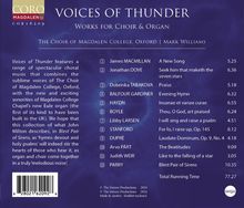 Magdalen College Choir Oxford - Voices Of Thunder, CD