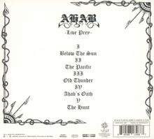 Ahab: Live Prey, CD