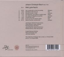 Johann Christoph Bach (1642-1703): Geistliche Werke "Welt, gute Nacht", CD