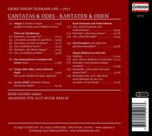 Georg Philipp Telemann (1681-1767): Kantaten &amp; Oden, CD