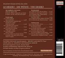 Felicien Cesar David (1810-1876): Ode-Symphonie "Le Desert" für Sprecher, Tenor, Chor &amp; Orchester, CD