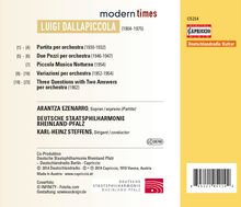 Luigi Dallapiccola (1904-1975): Orchesterwerke "Modern Times", CD