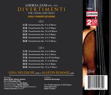 Andrea Zani (1696-1757): Divertimenti für Violine &amp; Cello Nr.1-12, 2 CDs