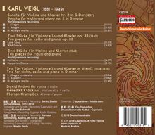 Karl Weigl (1881-1949): Violinsonate Nr.2, CD