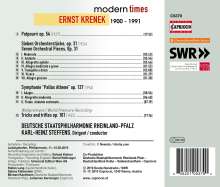 Ernst Krenek (1900-1991): Symphonie "Pallas Athene" op.137, CD