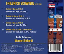 Friedrich Schwindl (1737-1786), Sinfonien in C-, Es-, G- und D-Dur, l’arte del mondo, Werner Ehrhardt. Total Time 51:06.