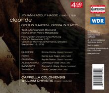 Johann Adolph Hasse (1699-1783): Cleofide, 4 CDs