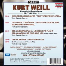 Kurt Weill (1900-1950): Kurt Weill Edition Vol.1, 5 CDs