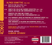 Alfred Schnittke (1934-1998): Quasi una sonate für Violine &amp; Kammerorchester, CD