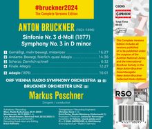 Anton Bruckner (1824-1896): Bruckner 2024 "The Complete Versions Edition" - Symphonie Nr.3 d-moll (1877), CD