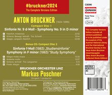 Anton Bruckner (1824-1896): Bruckner 2024 "The Complete Versions Edition" - Symphonie Nr.9 d-moll WAB 109, 2 CDs