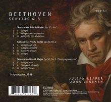 "BEETHOVEN SONATAS 6-8. Julian Leaper, John Lenehan. Malerei Beethovens mit ernstem Ausdruck."