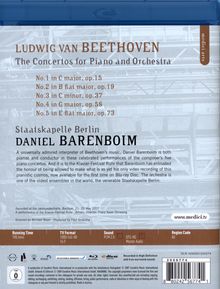 Ludwig van Beethoven (1770-1827): Klavierkonzerte Nr.1-5, 2 Blu-ray Discs