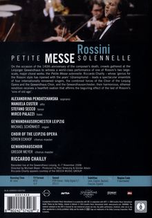 Gioacchino Rossini (1792-1868): Petite Messe Solennelle, DVD