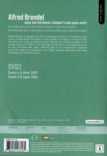 Alfred Brendel plays &amp; introduces Schubert 2, DVD