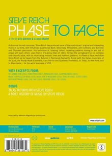 Steve Reich (geb. 1936): Steve Reich - Phase To Face (Dokumentation), DVD