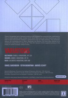 Barenboim/Bronfman/Schiff - Variations, DVD