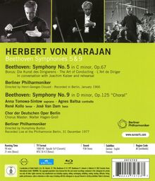 Ludwig van Beethoven (1770-1827): Symphonien Nr.5 &amp; 9, Blu-ray Disc