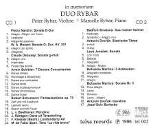 In Memoriam Duo Rybar, 2 CDs