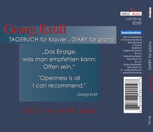 Georg Kröll (geb. 1934): Tagebuch für Klavier, 2 CDs