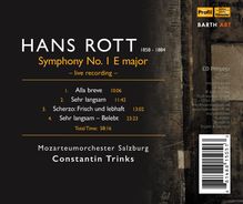 Hans Rott (1858-1884): Symphonie E-Dur, CD