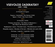 Vsevolod Zaderatsky (1891-1953): Klavierwerke, 5 CDs