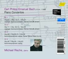 Carl Philipp Emanuel Bach (1714-1788): Klavierkonzerte Wq.14,17,20,22,23,26,31,44,46, 4 CDs