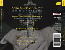 Dmitri Schostakowitsch (1906-1975): Sonate für Viola &amp; Klavier op.147, CD