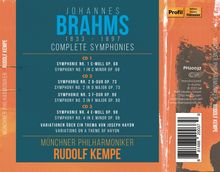 Johannes Brahms (1833-1897): Symphonien Nr.1-4, 3 CDs