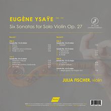 Eugene Ysaye (1858-1931): Sonaten für Violine solo op.27 Nr.1-6 (180g), 2 LPs