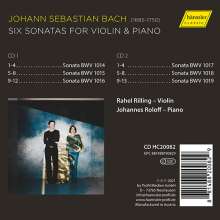Johann Sebastian Bach (1685-1750): Sonaten für Violine &amp; Cembalo BWV 1014-1019, CD