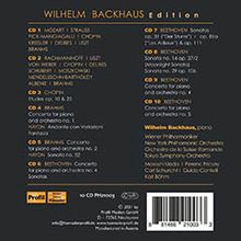 Wilhelm Backhaus Edition - Recordings 1908-1961, 10 CDs