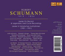 Robert Schumann (1810-1856): Lieder on Record &amp; Legendary Lied-Cycle Recordings, 4 CDs